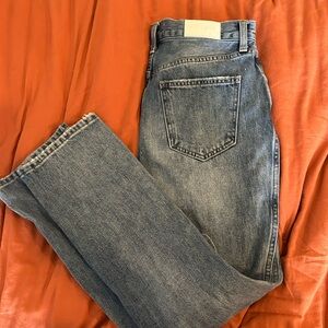 Pistola Ripped Knee Straight Leg Jean